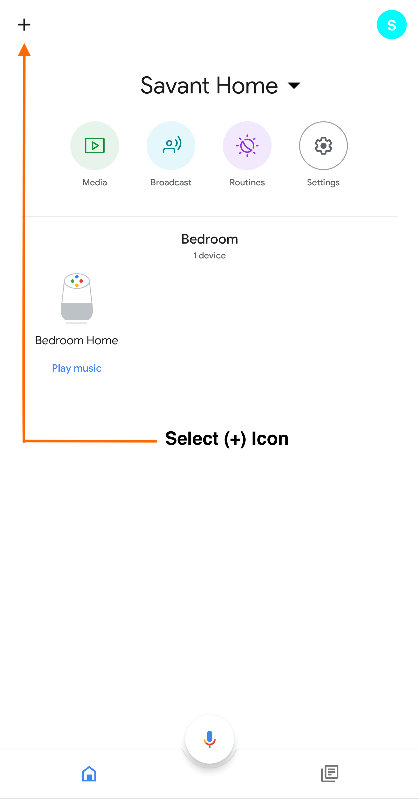 In the menu that opens, select Set up device
